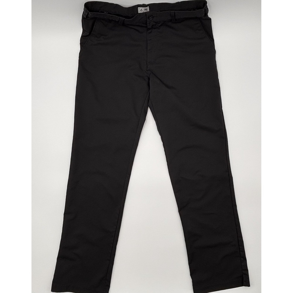 Adidas Golf Pants Mens 30x32 Black Performance Stretch Flat Front Ultimate 365